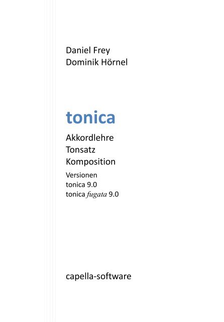 tonica fugata - capella-software AG