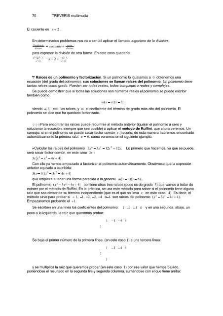 Temas 20 y 21: Funciones y polinomios