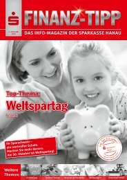 S-Finanz-Tipp September 2013 - Sparkasse Hanau