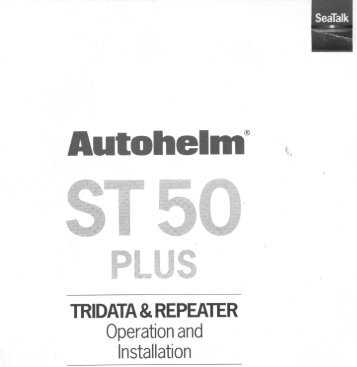 Autohelm ST50 Tridata.pdf - Fuji Yachts Website