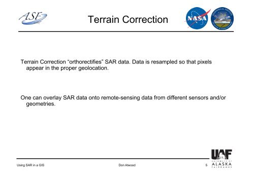 Introduction to SAR - ORNL DAAC