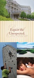 Expect the Unexpected. - Nemacolin Woodlands Resort