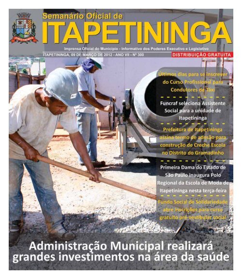 foto da semana - Prefeitura Municipal de Itapetininga