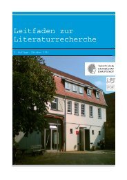 Leitfaden zur Literaturrecherche - Institut für Sportwissenschaft