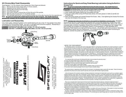 Speedplay x5 sale pedals