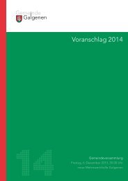 Voranschlag 2014 [PDF, 2.00 MB] - Galgenen