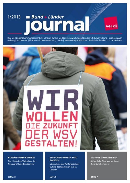 Bund + LÃ¤nder Journal 01/2013 - Ver.di