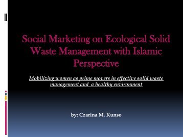 Social Marketing on Ecological Solid Waste Management ... - SEAsite