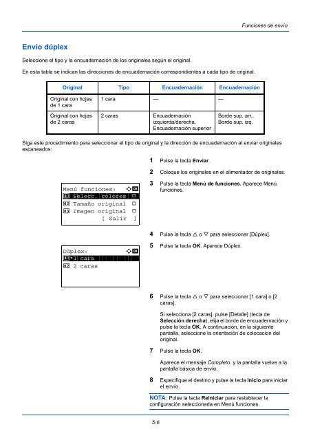 MANuAl De INStruCCIoNeS - Utax