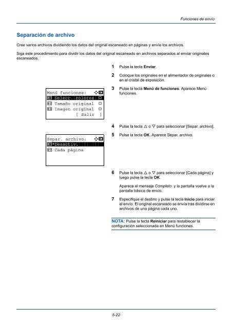 MANuAl De INStruCCIoNeS - Utax