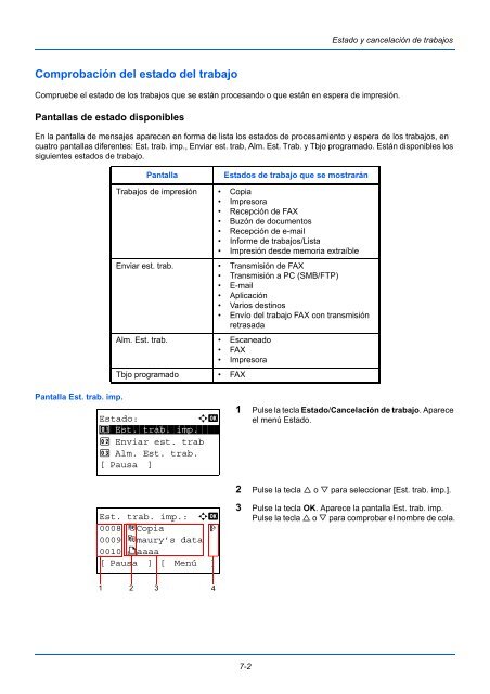 MANuAl De INStruCCIoNeS - Utax