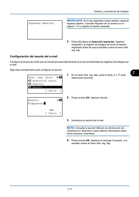 MANuAl De INStruCCIoNeS - Utax