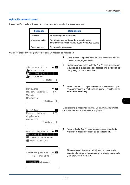 MANuAl De INStruCCIoNeS - Utax