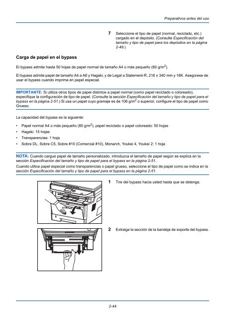 MANuAl De INStruCCIoNeS - Utax