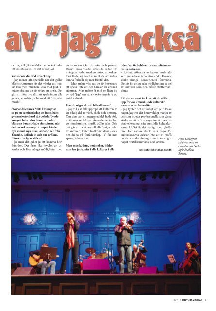 KULTURSMOCKAN nr 5/2010.pdf - SMoK - Sveriges Musik