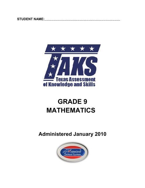 GRADE 9 MATHEMATICS