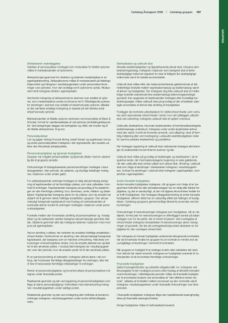 Ãrsrapport 2006 - Carlsberg Group