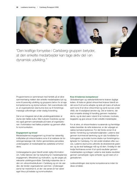 Ãrsrapport 2006 - Carlsberg Group