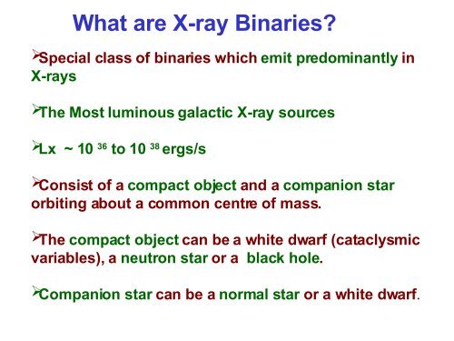 X-ray Binaries - An Overview