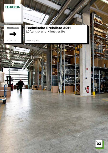 03 Technische Preisliste 2011 - Felderer