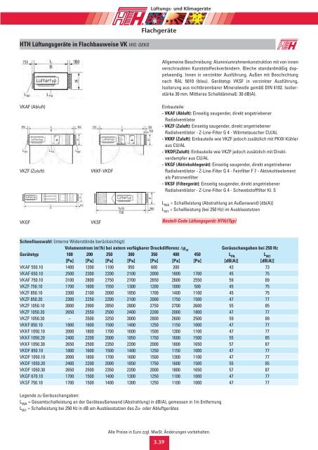 03 Technische Preisliste 2011 - Felderer