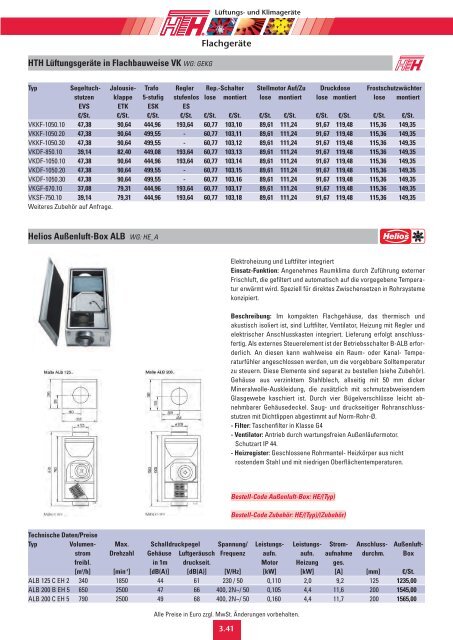 03 Technische Preisliste 2011 - Felderer