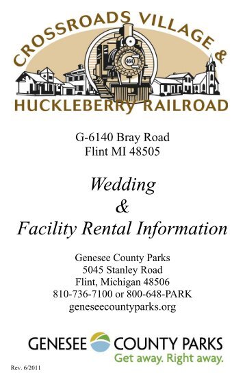 Wedding & Facility Rental Information - Genesee County Parks and ...