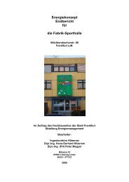Energiekonzept Endbericht für die Fabrik-Sporthalle