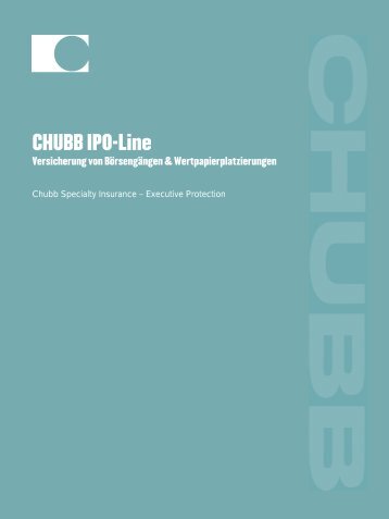 CHUBB IPO-Line - Chubb Group of Insurance Companies