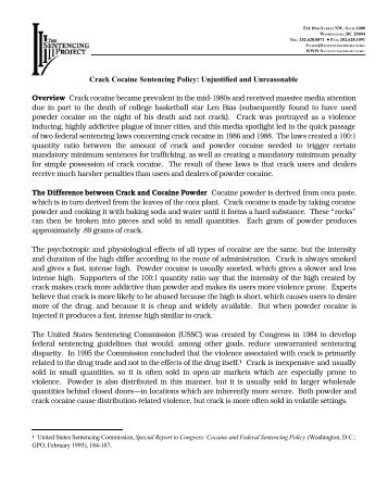 Crack Cocaine Sentencing Policy - Prison Policy Initiative