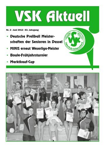 â¢ Deutsche Prellball Meister- schaften der Senioren ... - VSK Osterholz