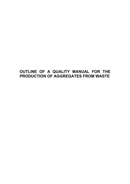 Wrap Quality Protocol.pdf Quality Manual Outline - AggRegain - Wrap