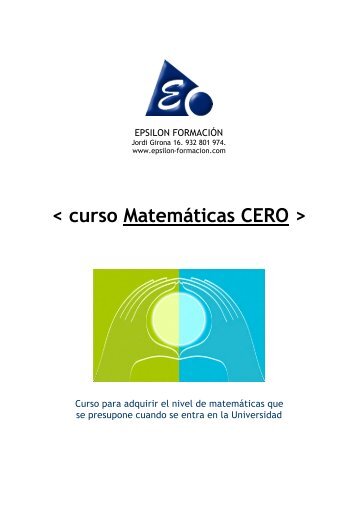 < curso Matemáticas CERO > - Emagister