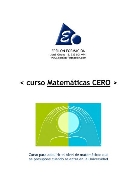 < curso Matemáticas CERO > - Emagister