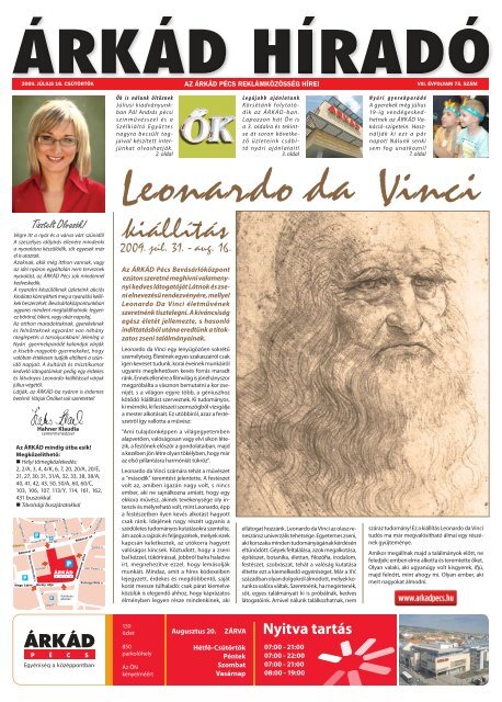 Leonardo da Vinci - arkadpecs.hu