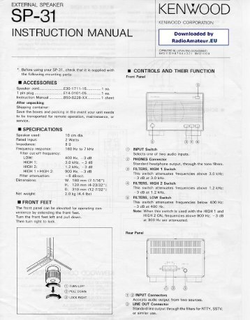 Kenwood SP-31