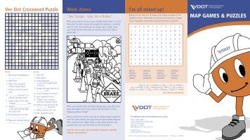 MAP GAMES & PUZZLES - Virginia Department of Transportation