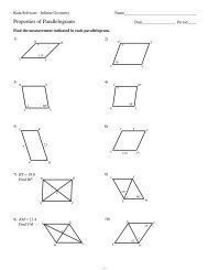 6-Properties of Parallelograms - Kuta Software
