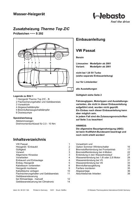 Einbau Passat 3BG - speziweb.de