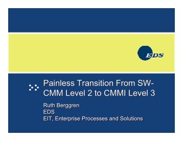 Painless Transition from SW-CMM Level 2 to CMMI Level 3