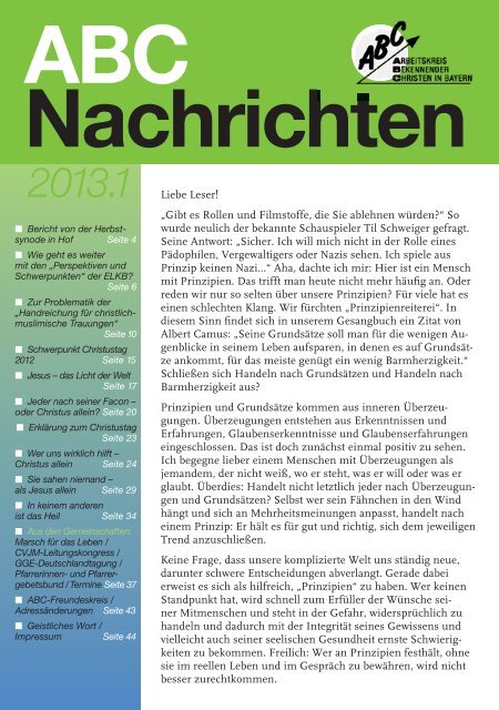 Liebe Leser A Zgibt Es Rollen Und Filmstoffe Die Sie Abc Bayern De