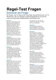 Regelfragen und Antworten 5