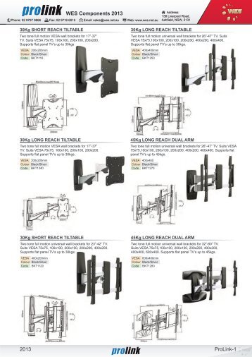 WESNEWS UPDATE - WES Components