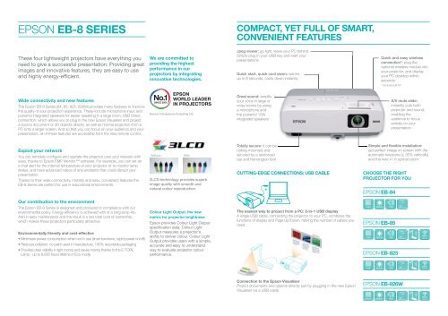 Epson EB-84 Brochure