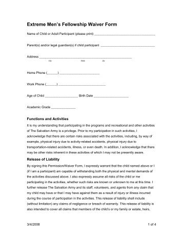 Airsoft Waiver Form - WOW!