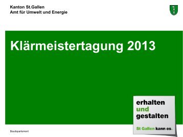 BegrÃ¼ssung (Michael Eugster) (328 kB, PDF) - Umwelt und Energie ...