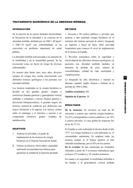Tratamiento QuirÃºrgico de la Obesidad MÃ³rbida - Euskadi.net