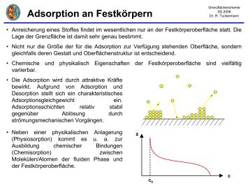 Adsorption an FestkÃ¶rpern - Fastbot