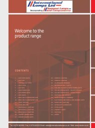 Welcome to the product range - National Lamps and Components