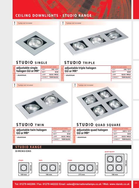 Welcome to the product range - National Lamps and Components